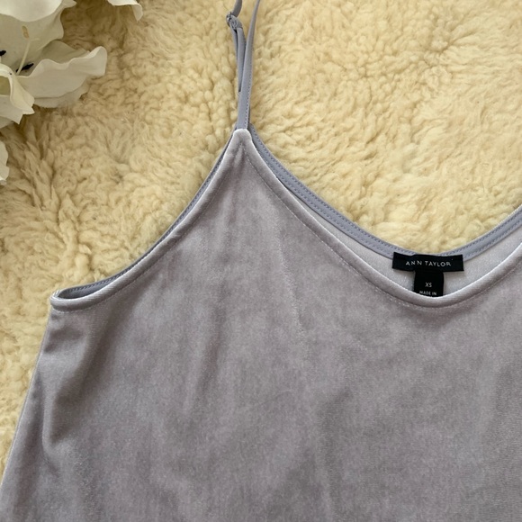 Velvet tank in silver/gray - Picture 1 of 2